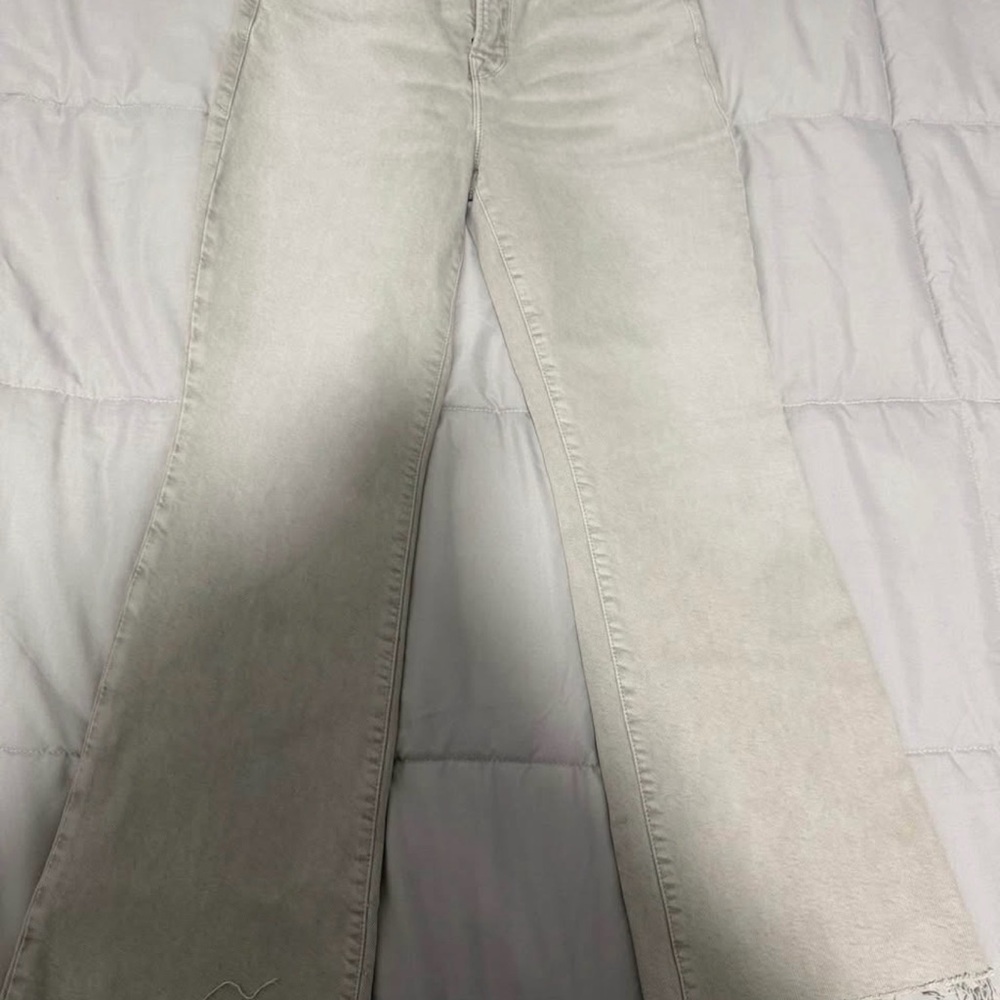 Good American Light Gray Flare Jeans